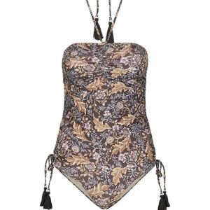 Spell & The Gypsy Oasis Rouched One piece bathing suit, size Large